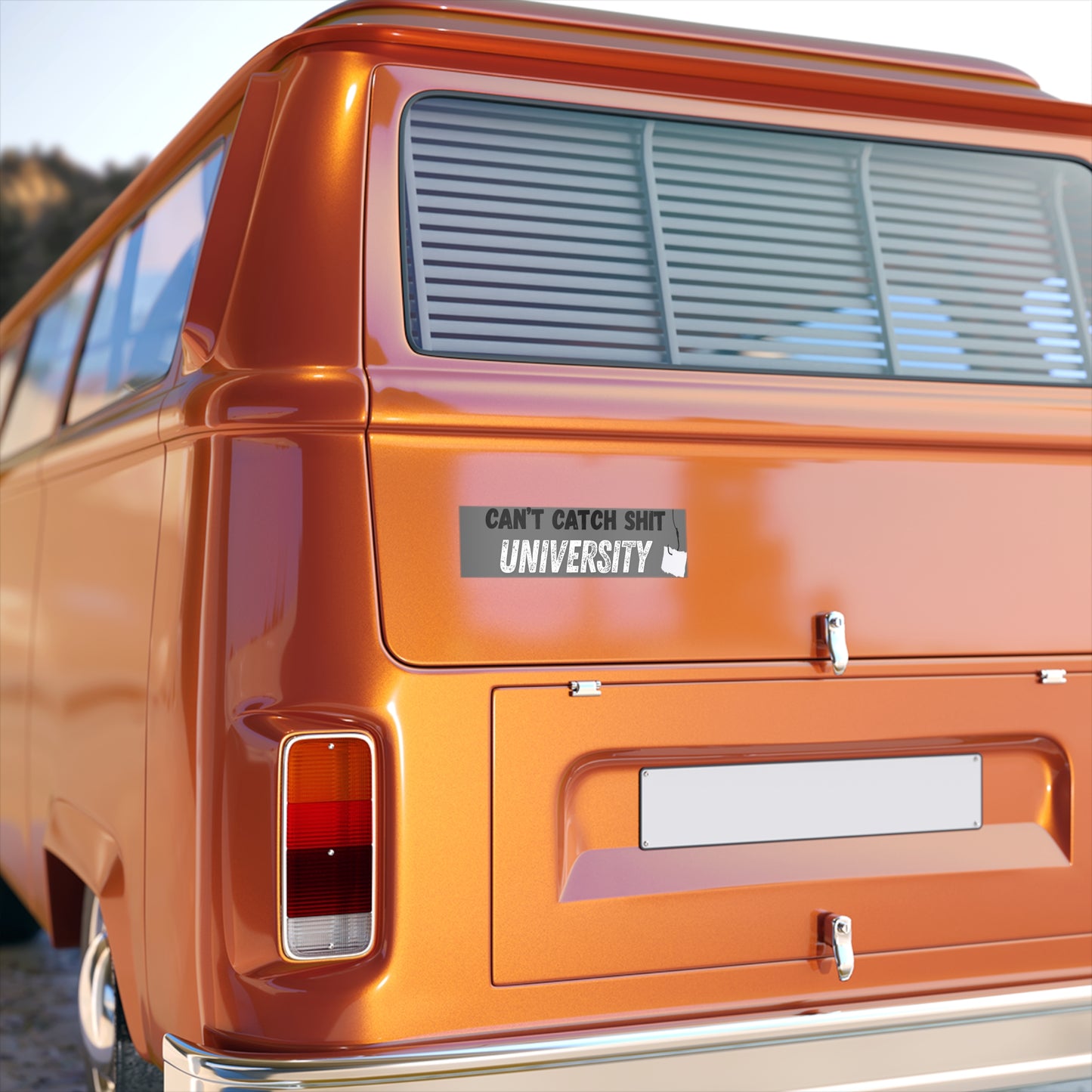 Can't Catch Sh*t University Bumper Sticker
